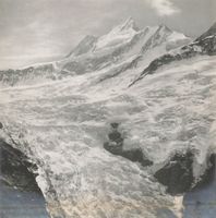 Foto Schreckhorn vom Gleckstein 16 x 16 cm  1914