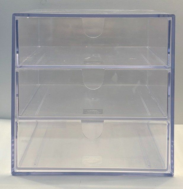 Ablagesysteme: Schubladenbox transparent 3 Fächer 2er Set neu – Gebraucht aus Basel von dav_b5gb 2