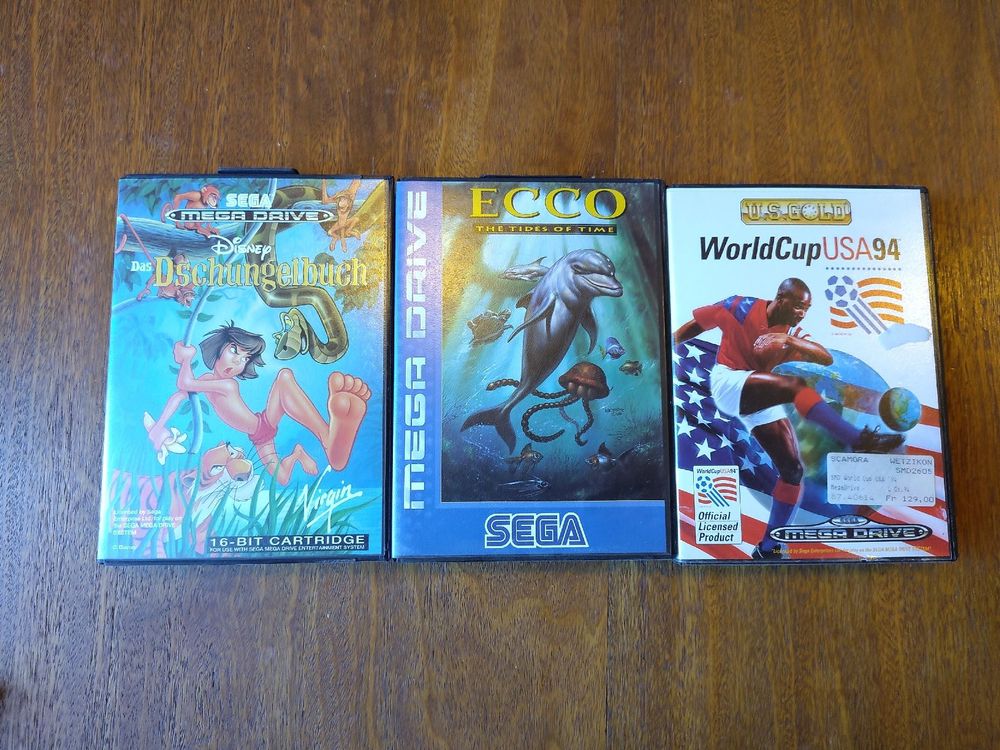 Sega Mega Drive Sammlung mit Spielen und Controllern! (Gebraucht) in ...