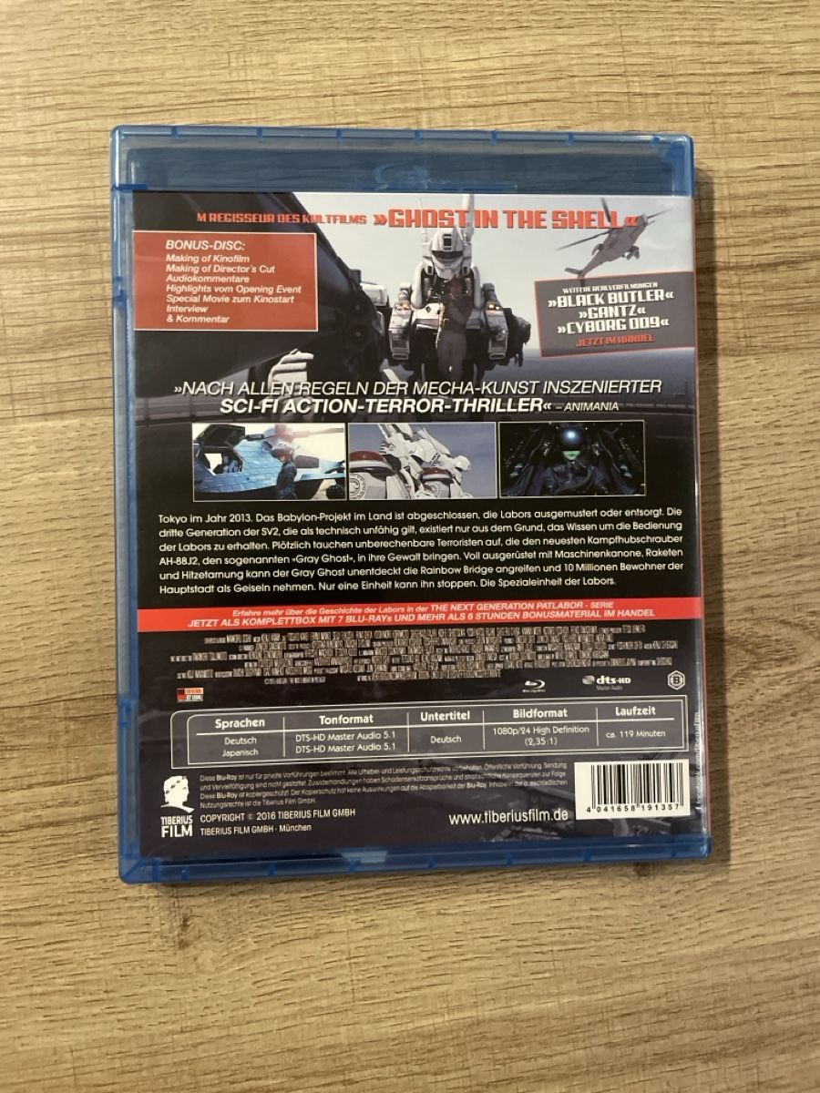 Tous les DVDs: The Next Generation Patlabor Gray Ghost BluRay – D'occasion à Hagendorn par masterchieff 1