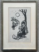 Holzschnitt von Robert Wyss 1977, Künstlerabzug EA