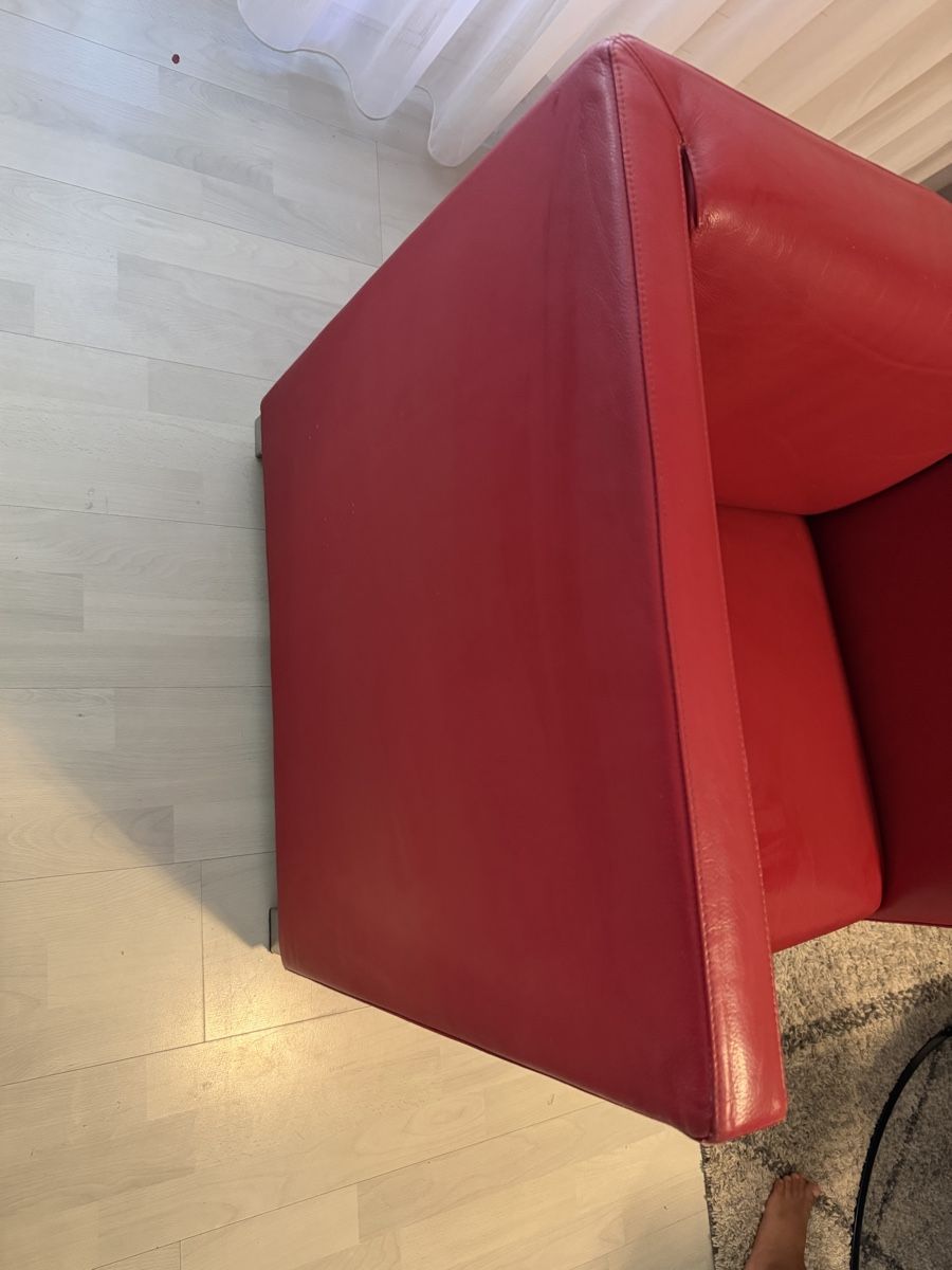 Wittmann Poltrone: Sessel Leder rot Wittmann  – Usato da Sursee venduto da Fion 2