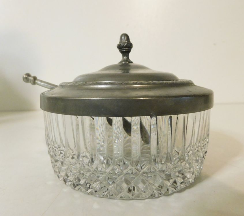 Touch Of Vogue Diamant Crushed Kristall Glasbehlter  Aufbewahrung Fr  Kaffee, Tee & Zucker (Schwarz) Tea Coffee Sugar Container Set