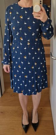 Esprit Kleid Viskose Flamingo Gr. 38