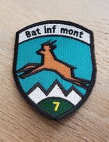 Badge Bat Inf mont 7 grün