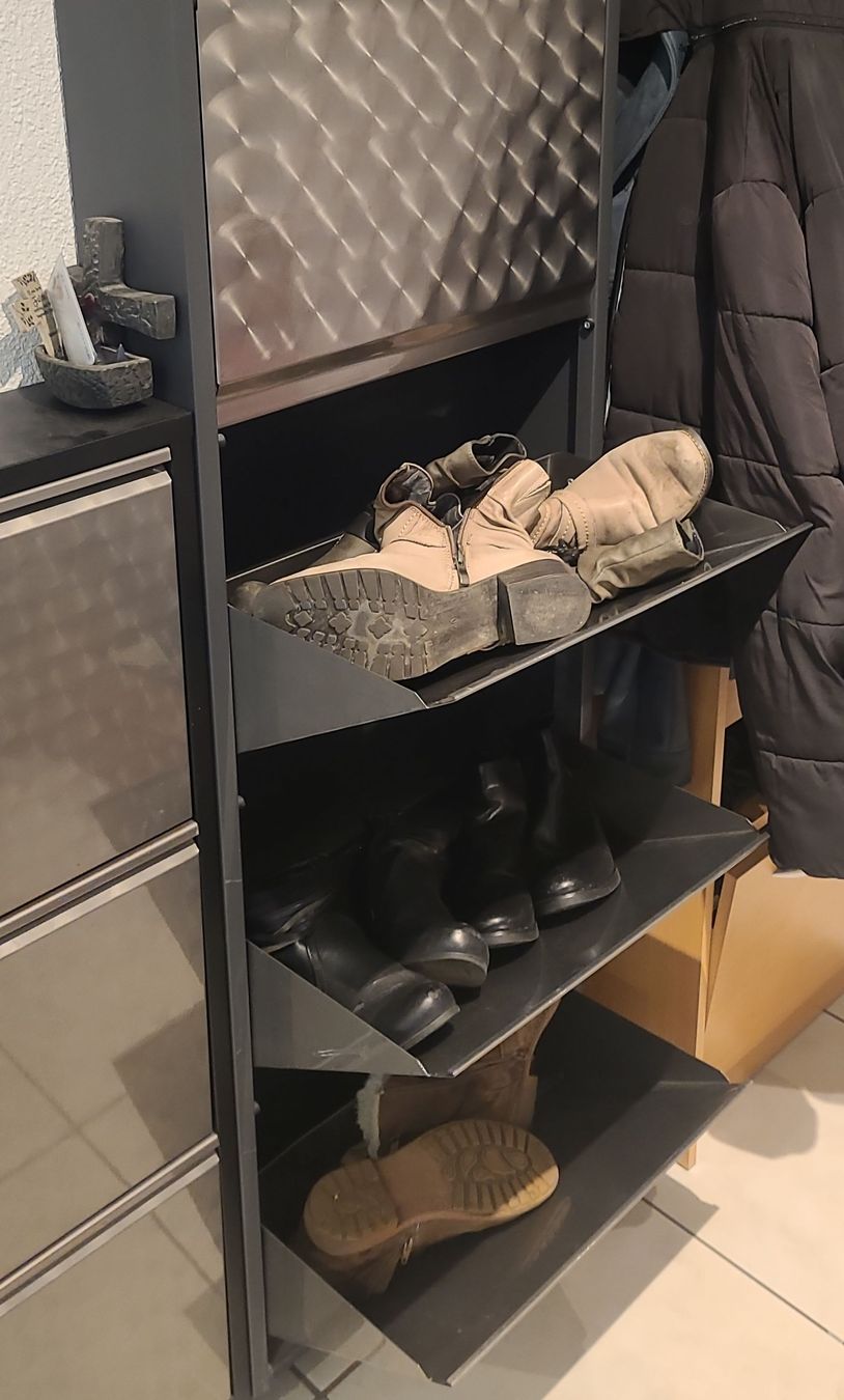 Kipper: Schuhkipper Metall anthrazit gebraucht – Gebraucht aus Malters von Arbijei 1