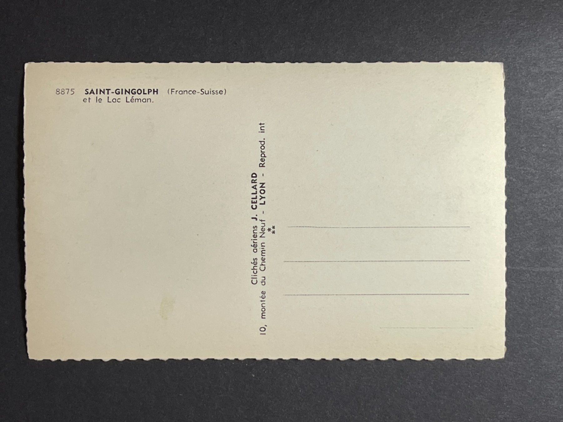 Cartoline postali: Saint-Gingolph et le Lac Leman – Usato da Steg VS venduto da danwer74 1