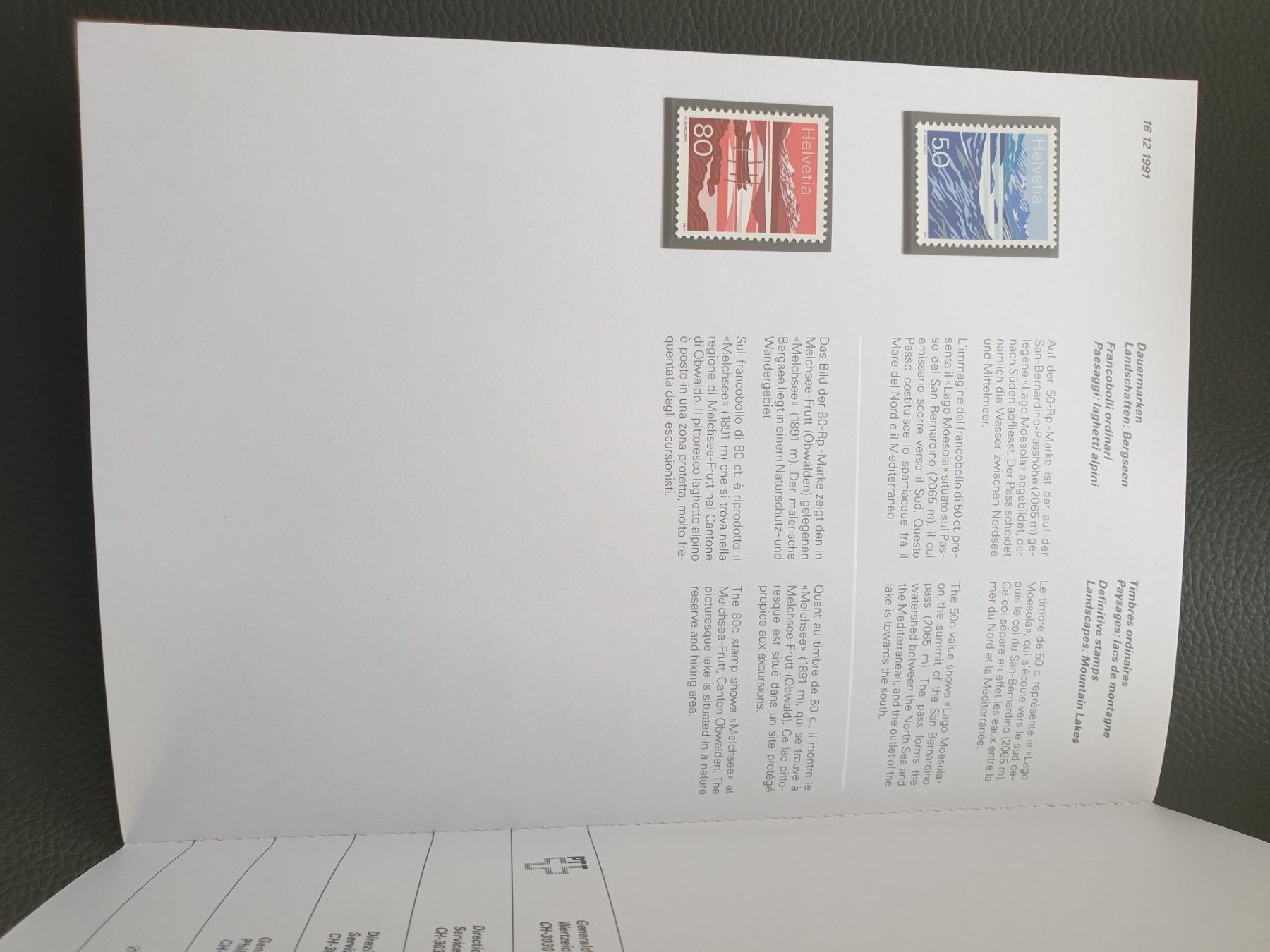 Alle Briefmarken: Jahresbuch CH Briefmarken 1992 postfrisch top – Neu (gemäss Beschreibung) aus Frauenfeld von Kasico 9