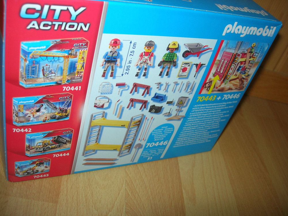 Playmobil 70446 - Chantier & Rénovation Avec Ouvrier, Brouette, Peintre & Menuisier - Jeu De Construction Neuf