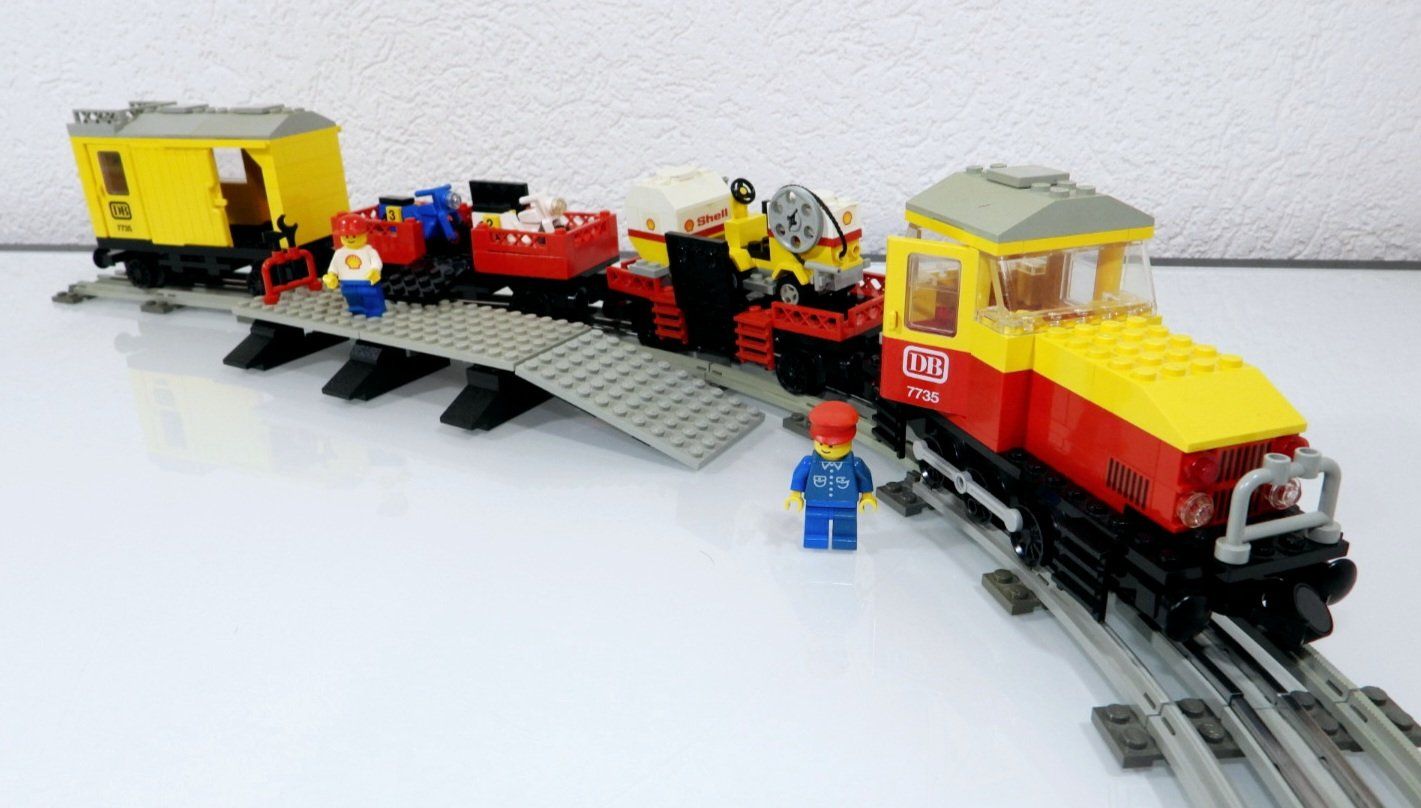 Lego Kit di costruzioni: LEGO 12V EISENBAHN 7735 GÜTERZUG SET – Usato da Turbenthal venduto da Ddanuh 6