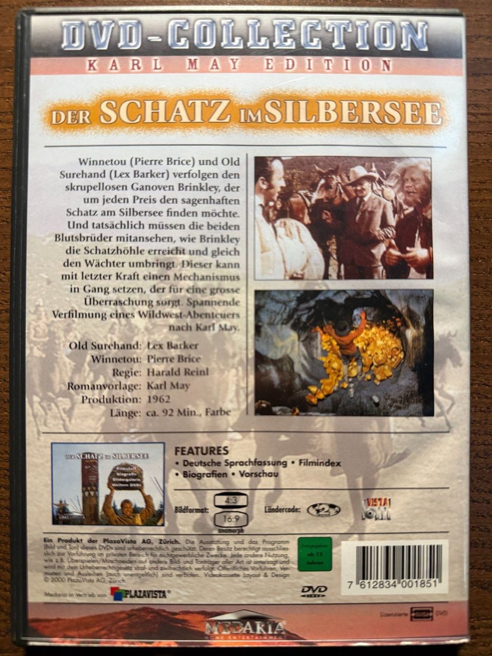 Tutti i DVDs: Der Schatz im Silbersee (1962) – Usato da Zürich venduto da FilmFreunde 1