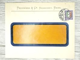 TR02 Enveloppe + Timbre Suisse 1923 PJ
