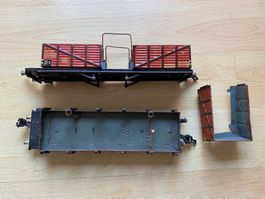 Märklin Güterwagenfragmente zum Basteln
