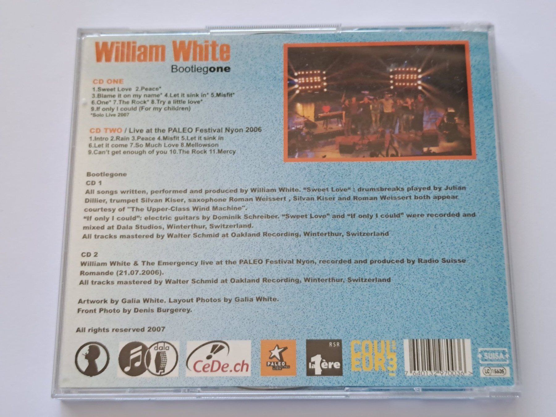 CD: Cd William White - Bootleg One ( CH )  – Usato da Pully venduto da bro_n52j 1
