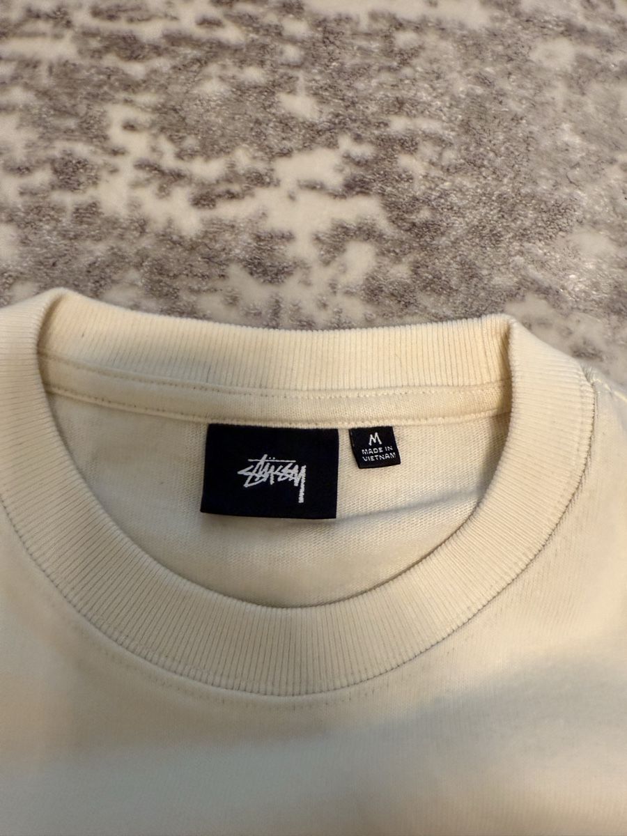 Stüssy Pullover & Sweatshirts: Stüssy Longsleeve Beige/Weiss – Neu (gemäss Beschreibung) aus Näfels von sellmemoric 2