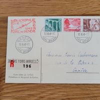 Luftpost Genève 1949 Foire Annuelle