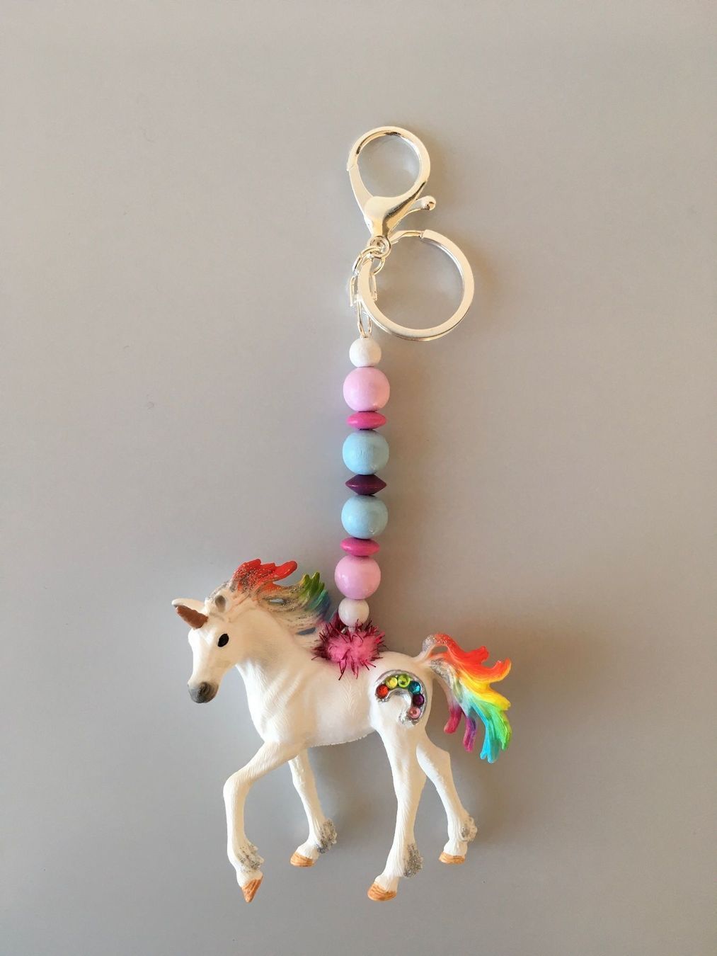 Portachiavi: SCHLEICH Schlüsselanhänger Einhorn – Nuovo e nell'imballaggio originale da Zollikofen venduto da poppala