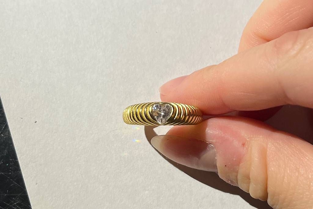 Anelli: Ring Gold mit Herz – Nuovo (secondo la descrizione) da Birsfelden venduto da tam_t8t8