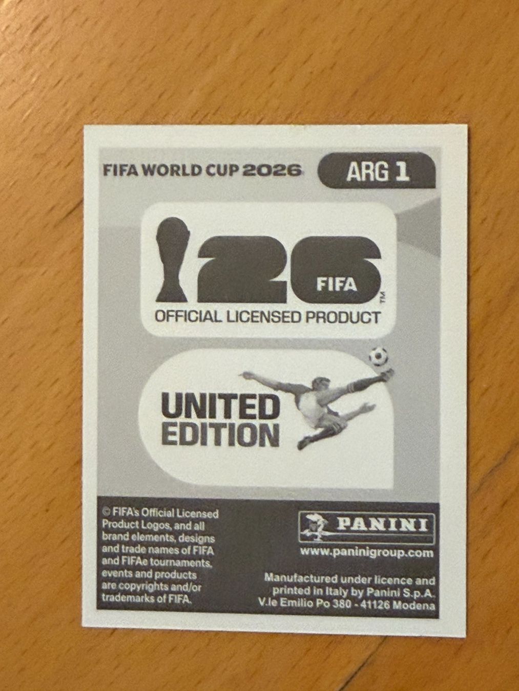 Panini Carte collezionabili: FIFA World Cup 2026 Argentina ARG 1 – Nuovo (secondo la descrizione) da Riehen venduto da Tomson81 1