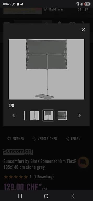 Sonnenschirme: Sonnenschirm – Gebraucht aus Salmsach von mat_5xjf