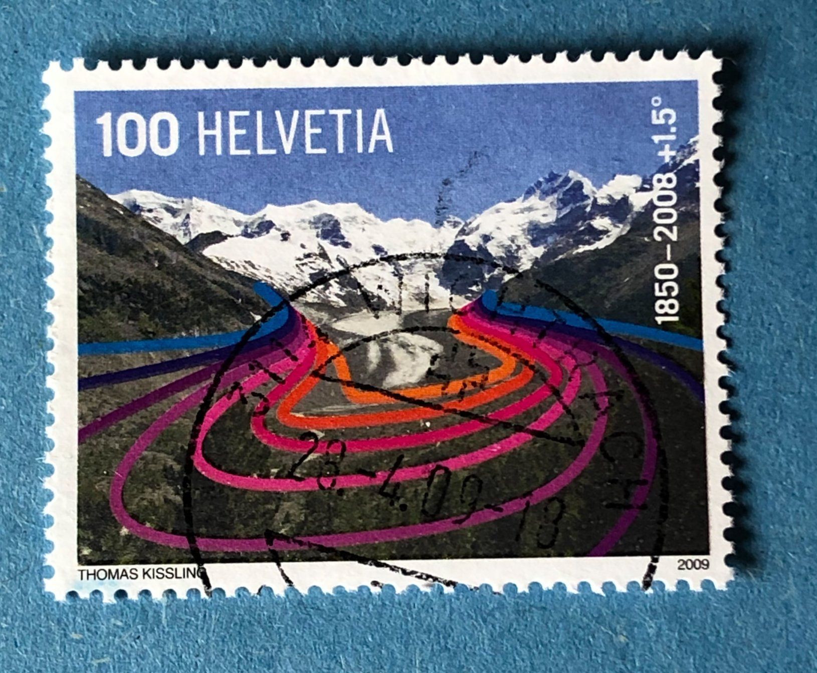 Alle Briefmarken: Nr. 1300  Morteratschgletscher GESTEMPELT 2009    – Gebraucht aus Aarau von Billa007