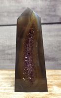 Amethyst Achat Obelisk 125g