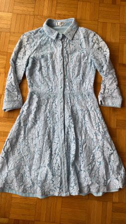 Helles Sommerkleid aus Spitze, Grösse 34, sehr elegant