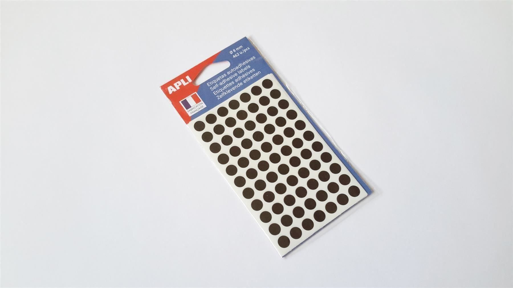 Sticker: Markierungspunkte, schwarz, 8mm, 462 St. – Nuovo e nell'imballaggio originale da St. Gallen venduto da cointec 1