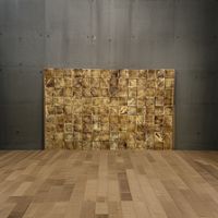 Bild aus Holz, nachhaltig, gebrannt