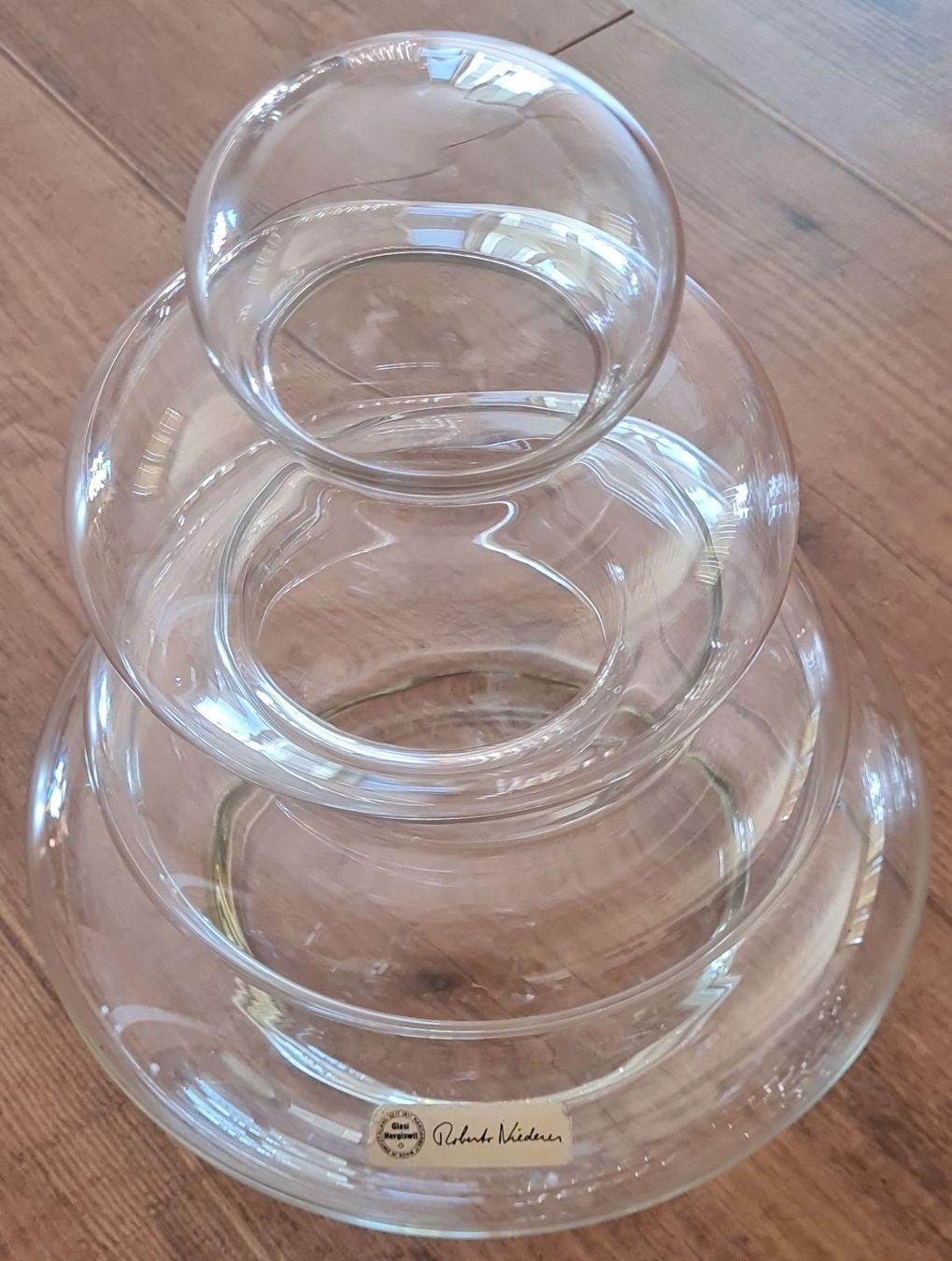 Glasi Hergiswil Tutte le decorazioni: Glasi Hergiswil einmalige Stapeldose neu – Nuovo (secondo la descrizione) da Münsingen venduto da Cuci31