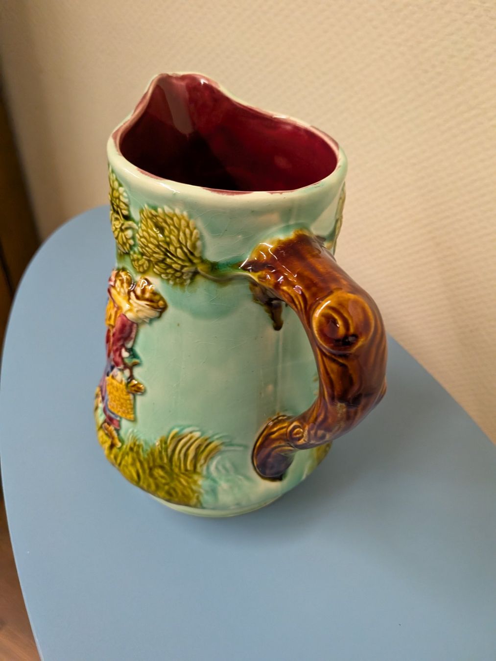Caraffe: Antiker Krug Faience Keramik – Usato da Emmen venduto da Brockofsky 2