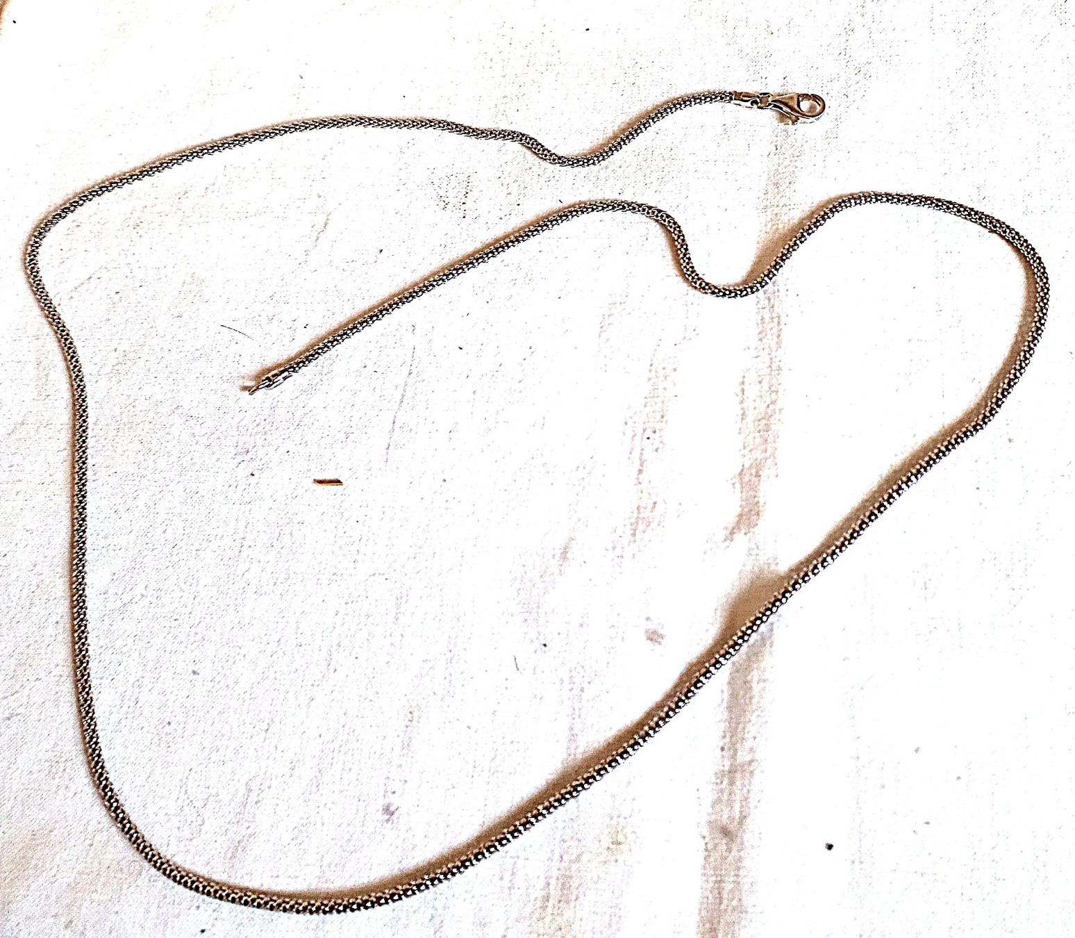Catenine: Silbrige Halskette mit Verschluss – Usato da Baar venduto da 2cvbaar 3