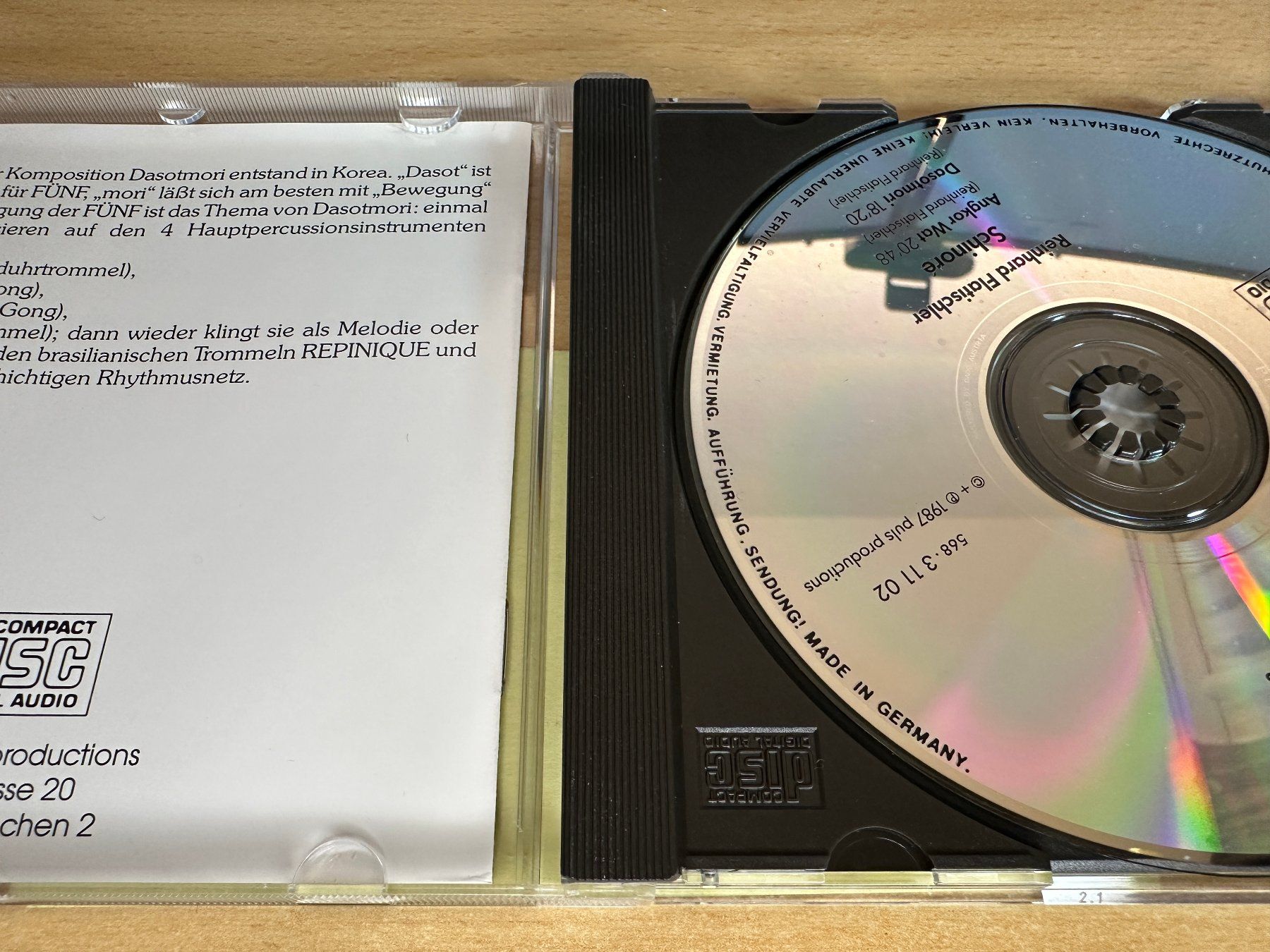 CD: Reinhard Flatischler – Schinoré – Usato da Rikon im Tösstal venduto da Alpenmutz 2