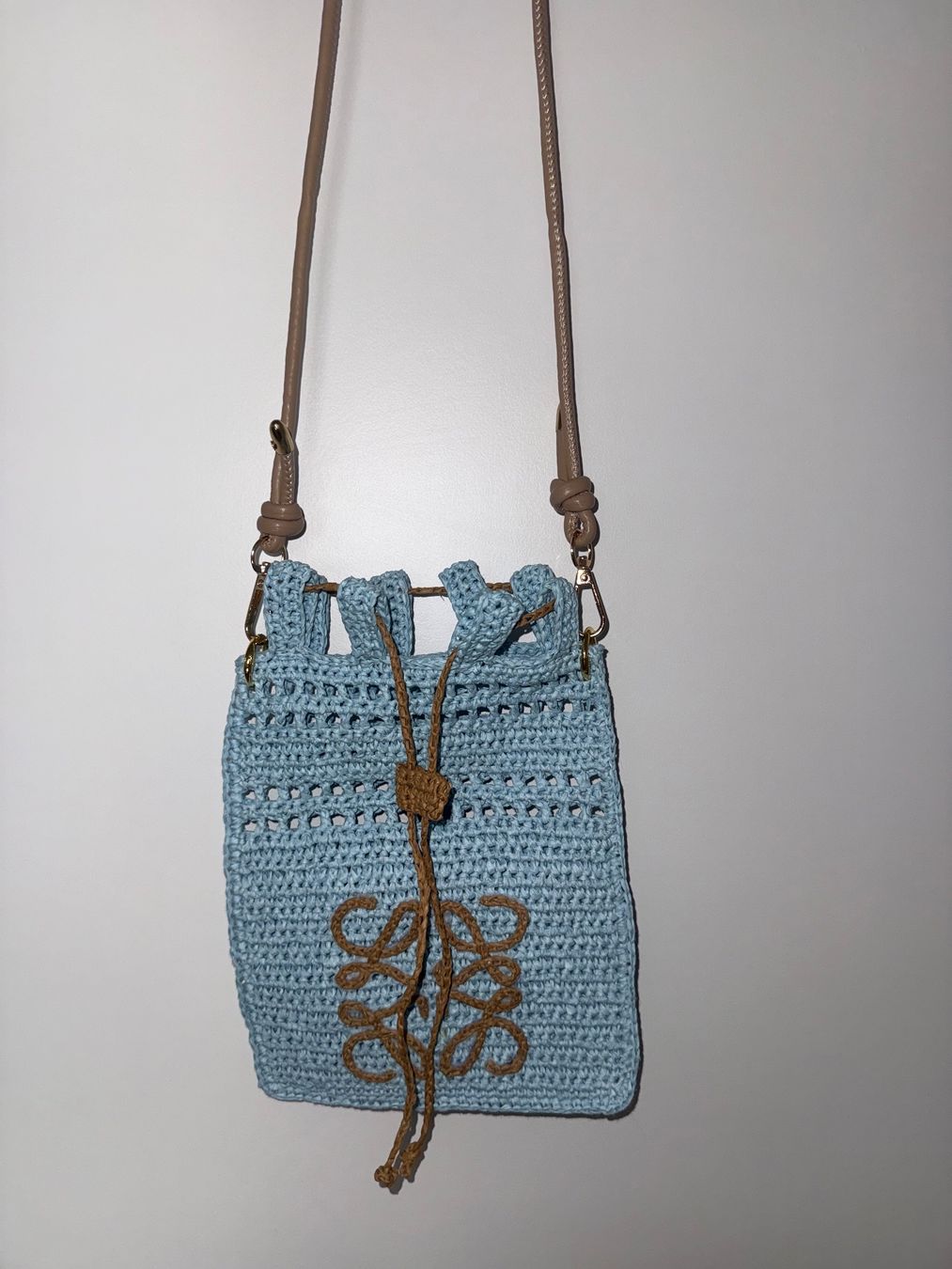 Borse da donna: Tasche aus Raffiabast Umhängetasche handgestrikt – Nuovo (secondo la descrizione) da Buchrain venduto da nat_pl5p 2