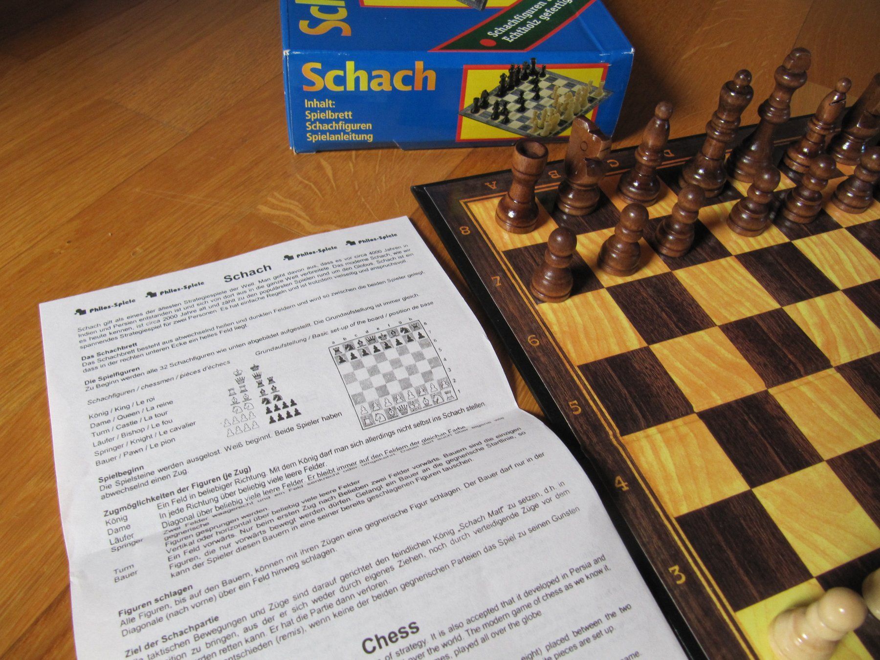 Giochi: Schachspiel Schachbrett mit Figuren Philos – Nuovo (secondo la descrizione) da Würenlos venduto da Carabella0 2