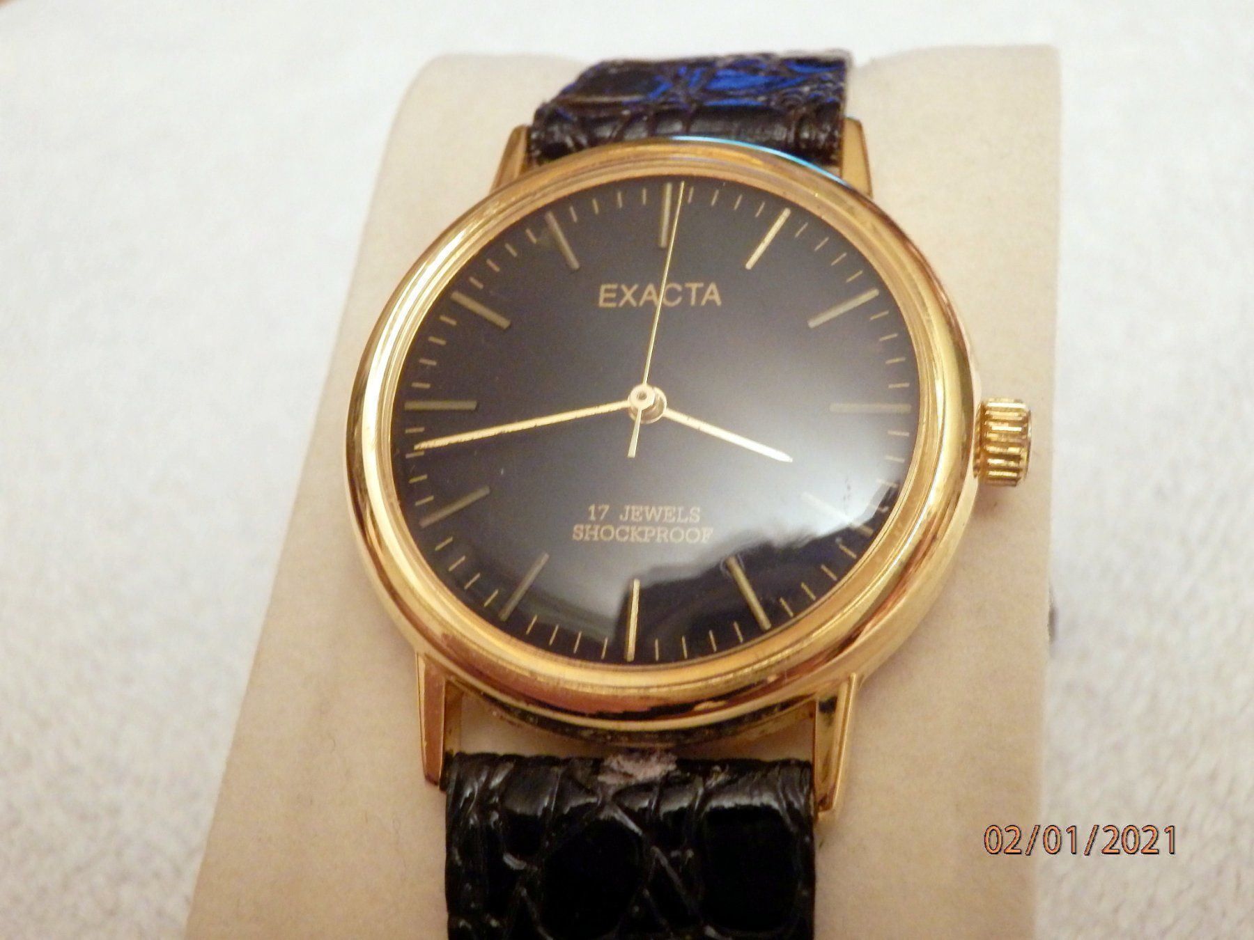 Orologi: Exacta, Herren, Armbanduhr, Handaufzug – Usato da Ueberstorf venduto da dinbau 1