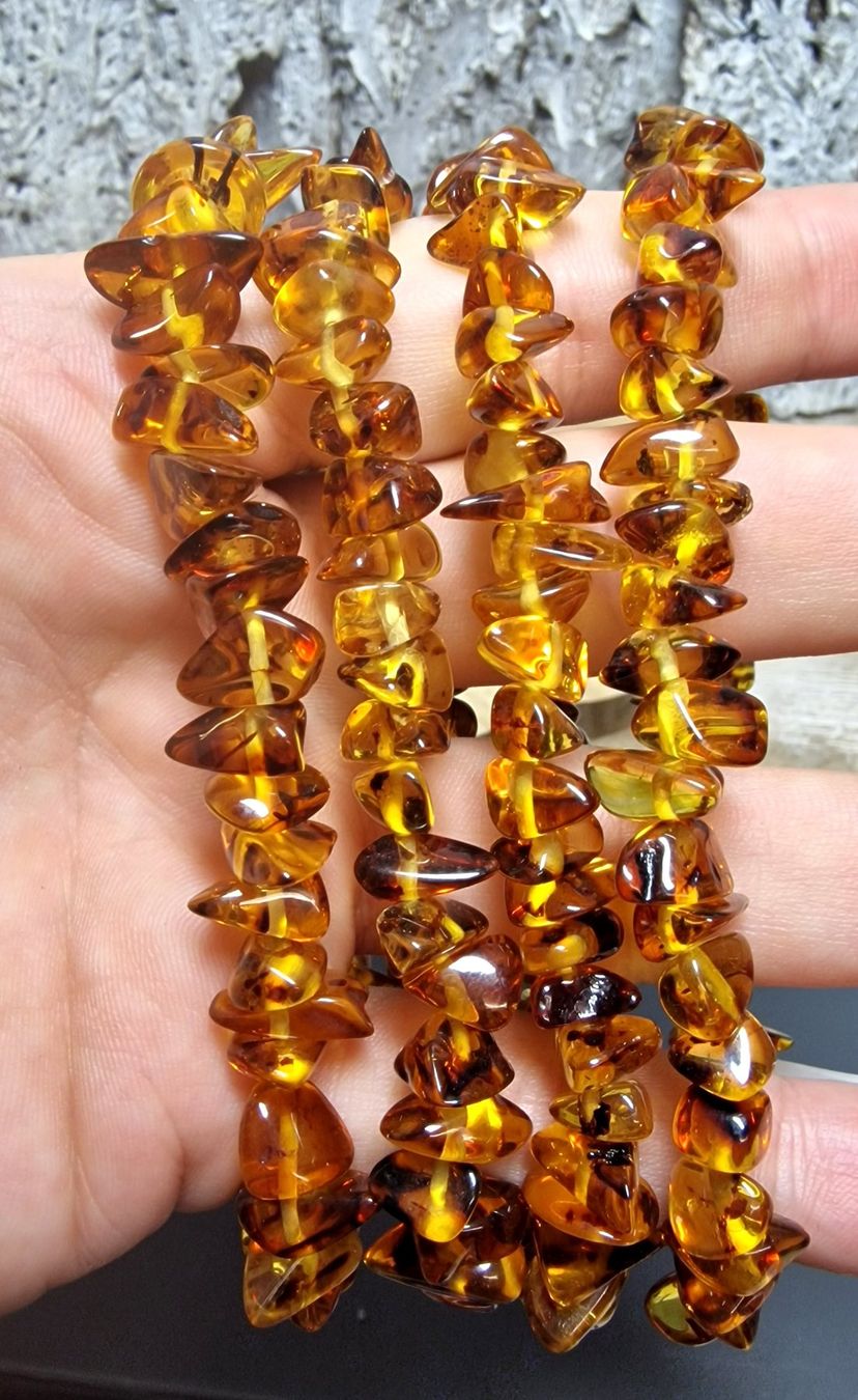 Mineralien & Heilsteine: Bernstein Splitterarmband – Neu (gemäss Beschreibung) aus Matzingen von Shay_Crystalz 1
