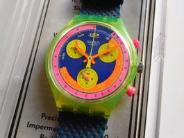 Swatch SCJ 101 Grand Prix 1992 Chrono, läuft nicht, ab 1.-