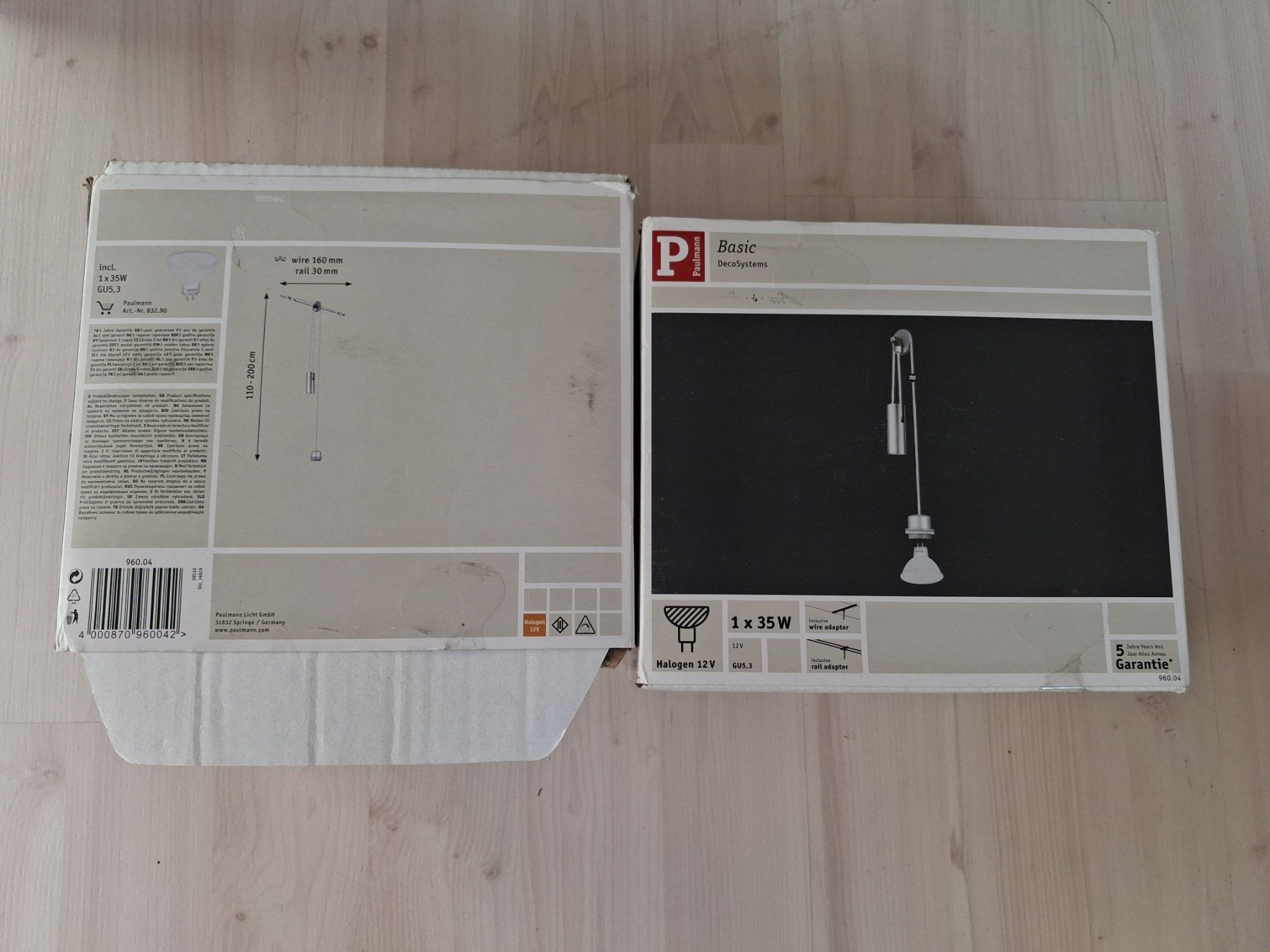Paulmann Lustres & lampes de plafonds: HÄNGELAMPE ZU PAULMANN SYSTEM BASIC HALOGEN 35 WATT – Neuf avec emballage d'origine à langnau par Santos1411