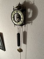 Wanduhr Tempus Fugit mit 1Gewicht Metall