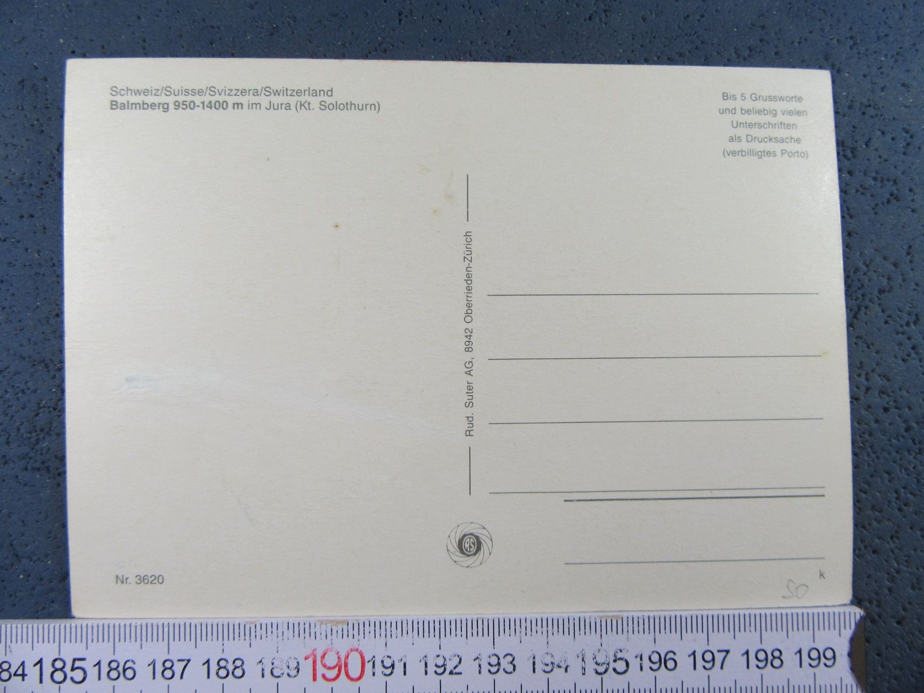 Cartes postales: BALMBERG  JURS-SOLOTHURN AK SO – D'occasion à Ettingen par Hausi4711 2