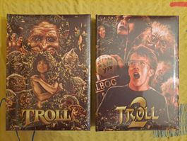 TROLL 1 & 2 *UNCUT* RETRO GOLD (2x Mediabook, wattiert, OVP)
