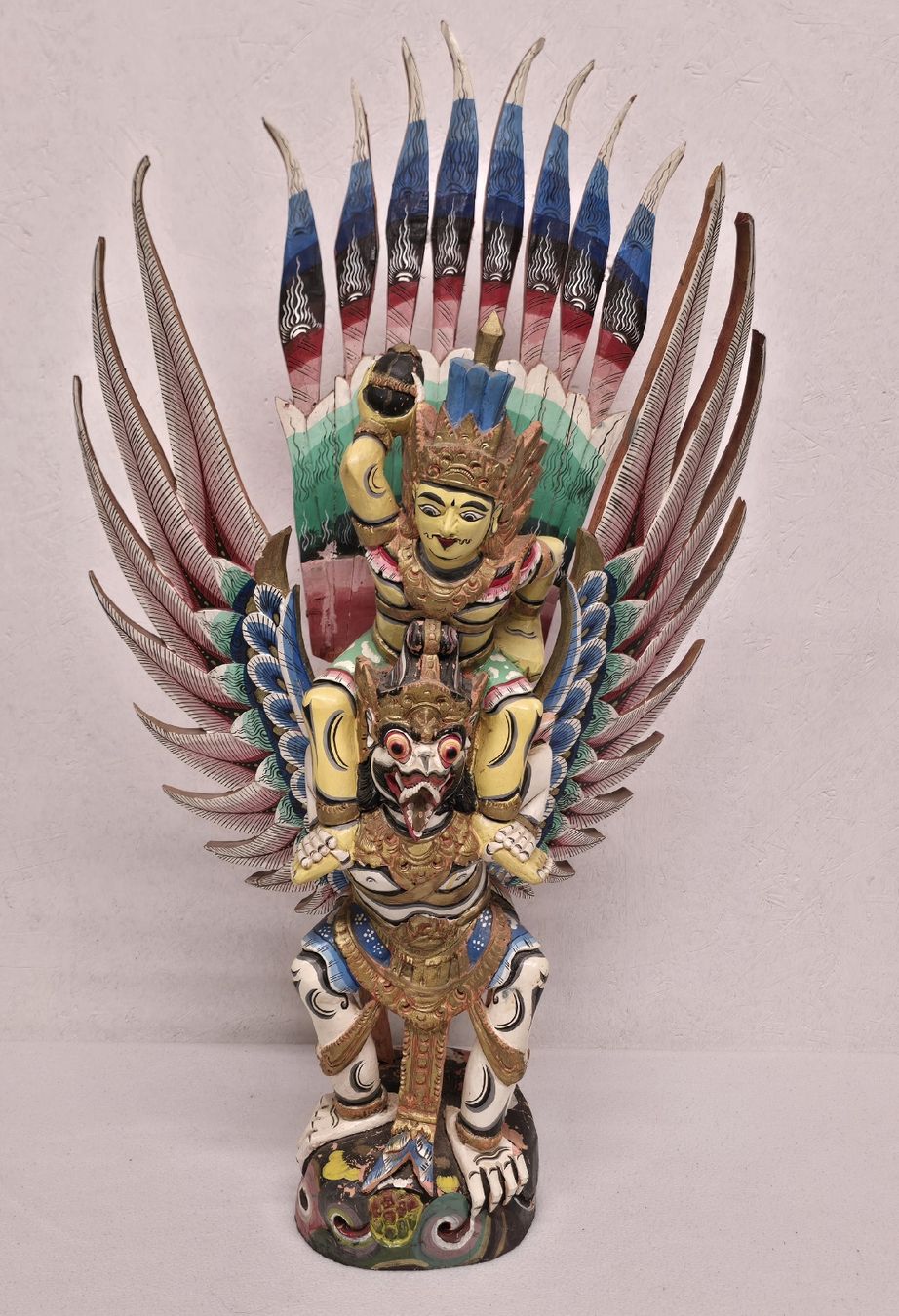 Statuette: Alte Garuda Vishnu Holzskulptur – Nuovo (secondo la descrizione) da Oberwil-Lieli venduto da Filu55