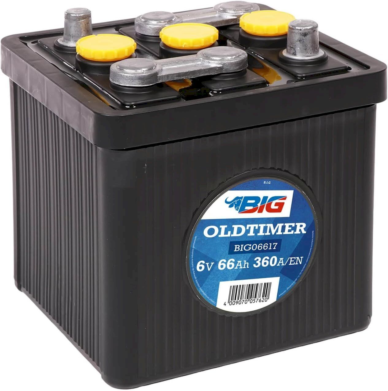 Batterie: BIG Oldtimer 6V 66Ah Autobatterie – Nuovo e nell'imballaggio originale da Bottighofen venduto da zaap 1