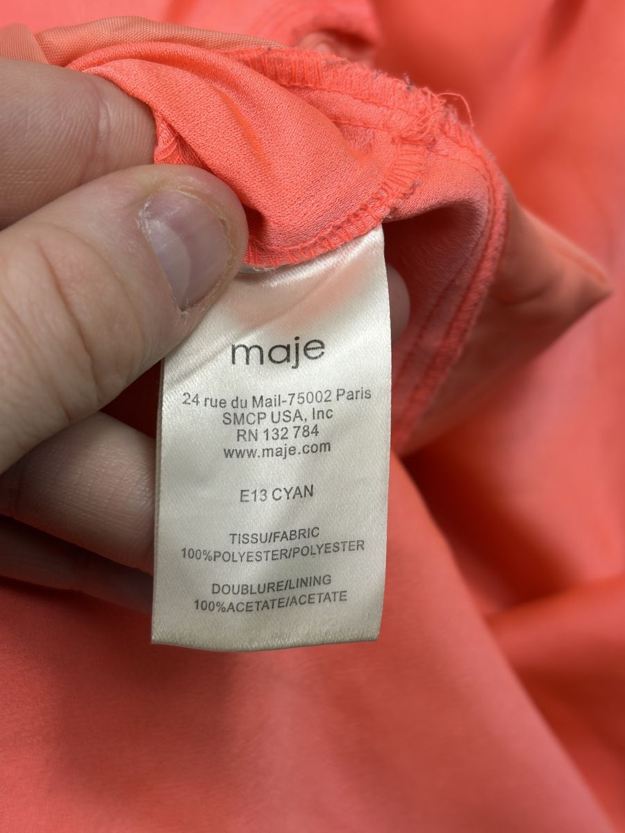Maje Kleider: Robe Maje Retta Corail à Volants - Taille 2 (M) – Neu (gemäss Beschreibung) aus Hauterive NE von Leo_o 9