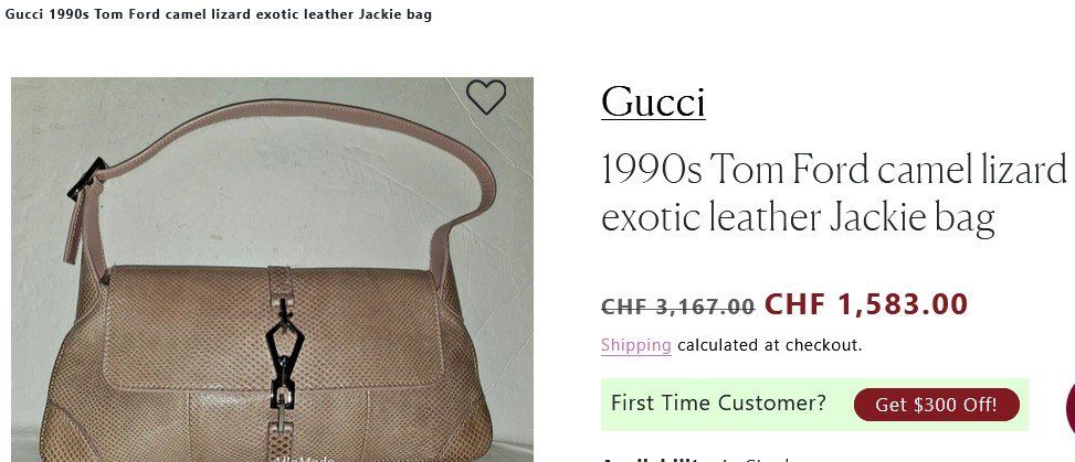 Gucci Borse da donna: Gucci Tasche - Eidechsenleder / sac - cuir de lézard – Usato da Collonges venduto da Auganien 9