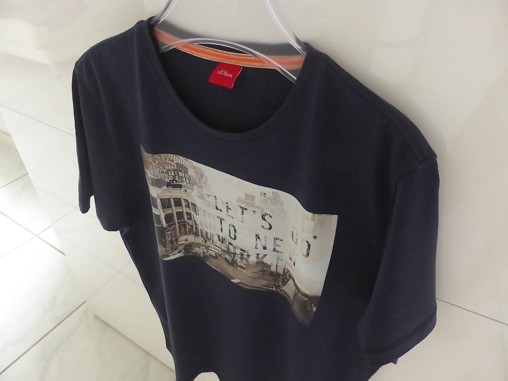 S.Oliver T-shirt: Herren Tshirt blau Gr. S / M   "NEU!" – Nuovo (secondo la descrizione) da Trimmis venduto da bergamo10