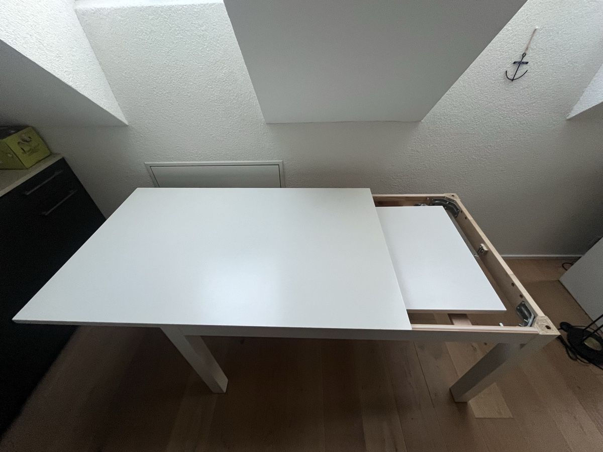 Ikea Tavoli: Esstisch weiss ausziehbar – Usato da Bern venduto da nin_6j5b 1
