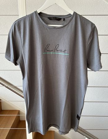 Rare Rabbit T-Shirt Gr. L Pima Baumwolle Longshirt grau Top