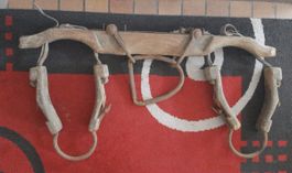 Antikes Doppel-Holz-Kummet